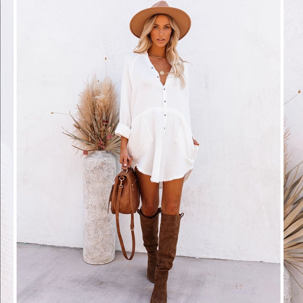 Vici Kennedy Cotton button down tunic